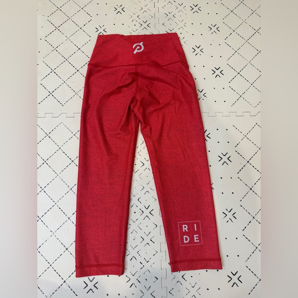 Peloton x WITH red heather cropped leggings S - Picture 7 of 7